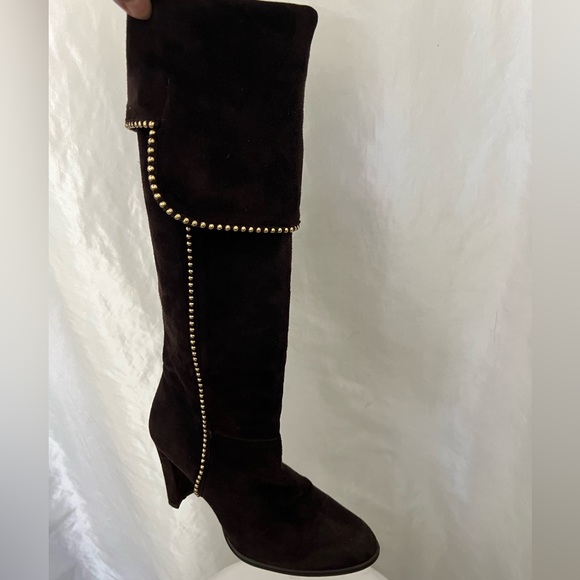 Stuart Weitzman Brown Suede Over The Knee Boots US6.5 - Picture 3 of 11